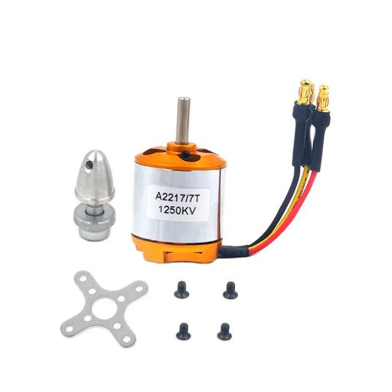 

Бесколлекторный двигатель A2217 KV950 KV1100 KV1250 KV1500 KV2300 Outrunner для радиоуправляемых квадрокоптеров с неподвижным крылом