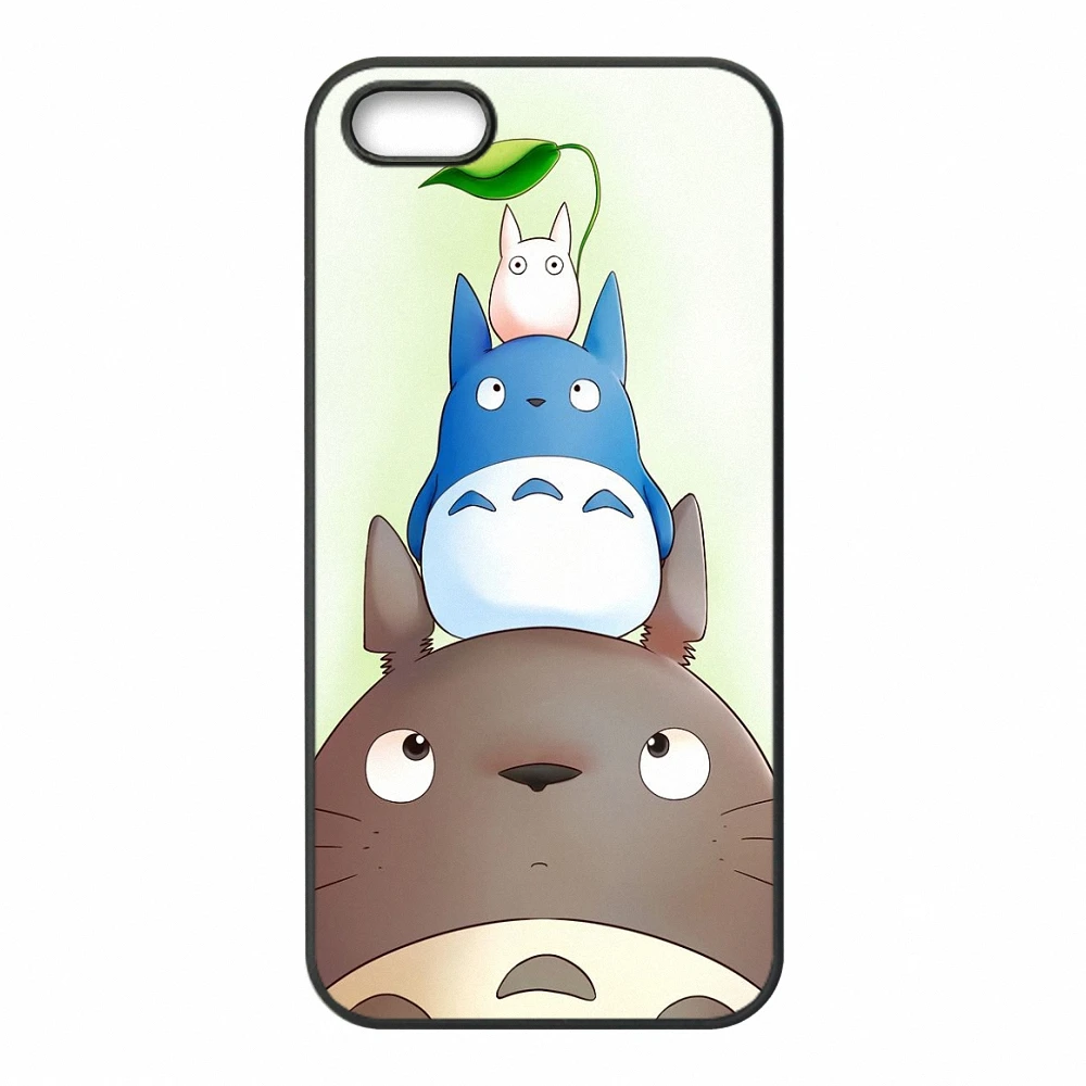 Коричневый Чехол для телефона с рисунком KETAOTAO Totoro s для iPhone 4S SE 5 6 5C 5S 6S 7 8 SE 5Plus XR XS Max чехол из мягкого ТПУ резины и силикона - Цвет: Коричневый