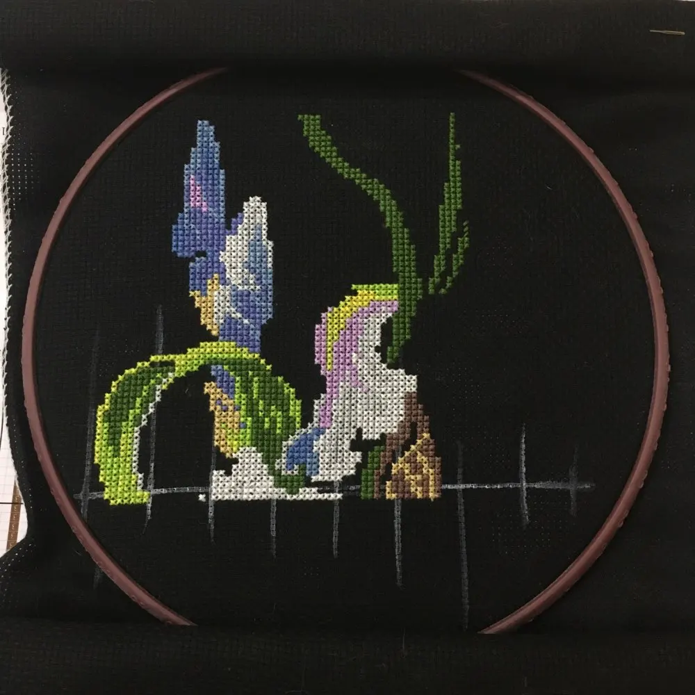 Iris Daffodil Orchid cross stitch package flower aida 18ct 14ct 11ct black cloth people kit embroidery DIY handmade needlework embroidery thread,cross stitch kit,embroidery fabric,embroidery stabilizer