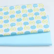 Яблока печати хлопок саржевая ткань для пэчворка хлопок фабричное кружево стеганый ребенок жир кровать Спящая ткань материалы