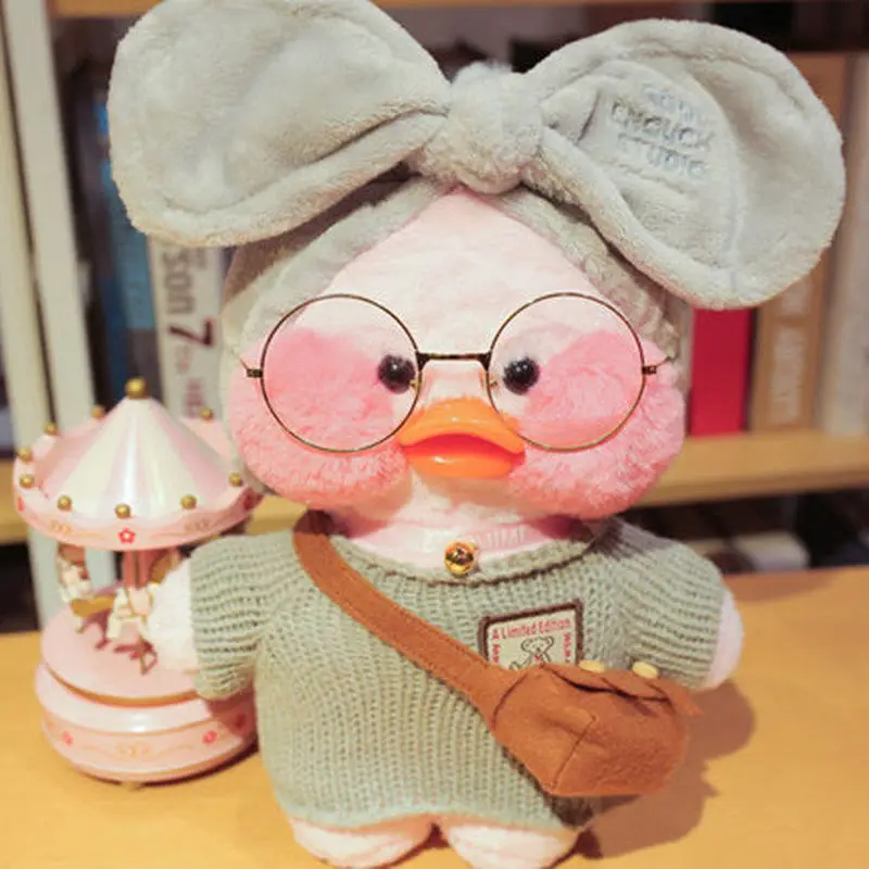 30 см розовый лалафанфан каваи кафе Мими желтый утенок плюшевая игрушка милая мягкая плюшевая кукла куклы животных детские игрушки подарок на день рождения для девочки