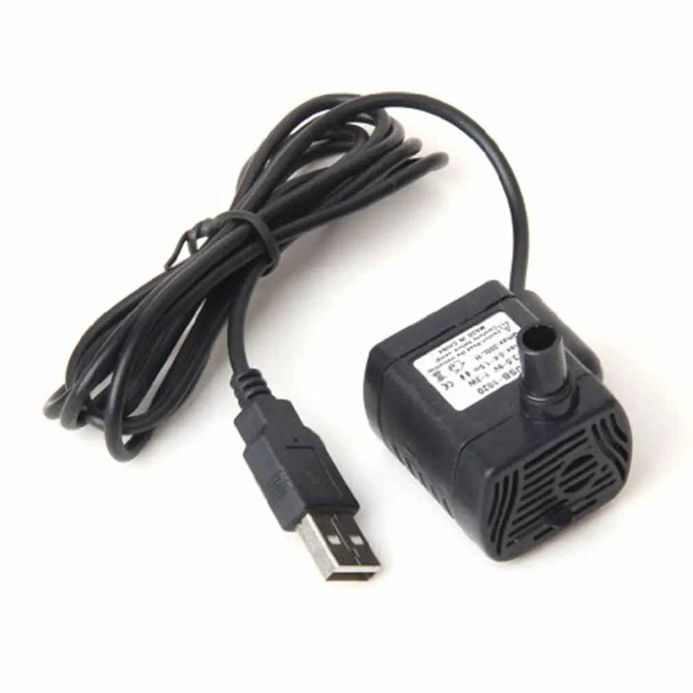 USB 1020 микро погружной насос DC3.5V 9V 3 Вт аквариумный Фонтан Водяной для садового