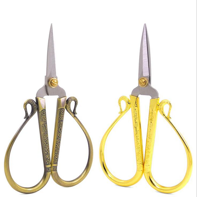 

Retro Scissors Sharp Sewing Cutting Scissors For Tailor Scissors Cutter Shears Cross stitch Fabric Garment Jewelry Handcraft DIY