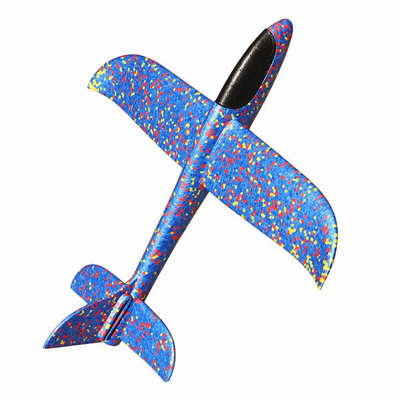 Epp пена ручной бросок самолет Открытый Запуск игры летающий самолет 48 см DYI детский подарок аэроплан интересные игрушки для детей
