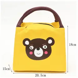 Vogvigo Портативная сумка для обедов с рисунком медведя сумка для обедов Tote для женщин и детей, для мужчин, школьная сумка для хранения еды