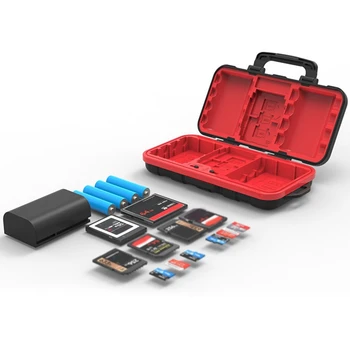 

Desiontal Waterproof SD Card Holder Camera Battery Case SD/XQD/CF/TF for Nikon EN-EL15 EN-EL 14A LP-E6 /Sony/Leica Camera