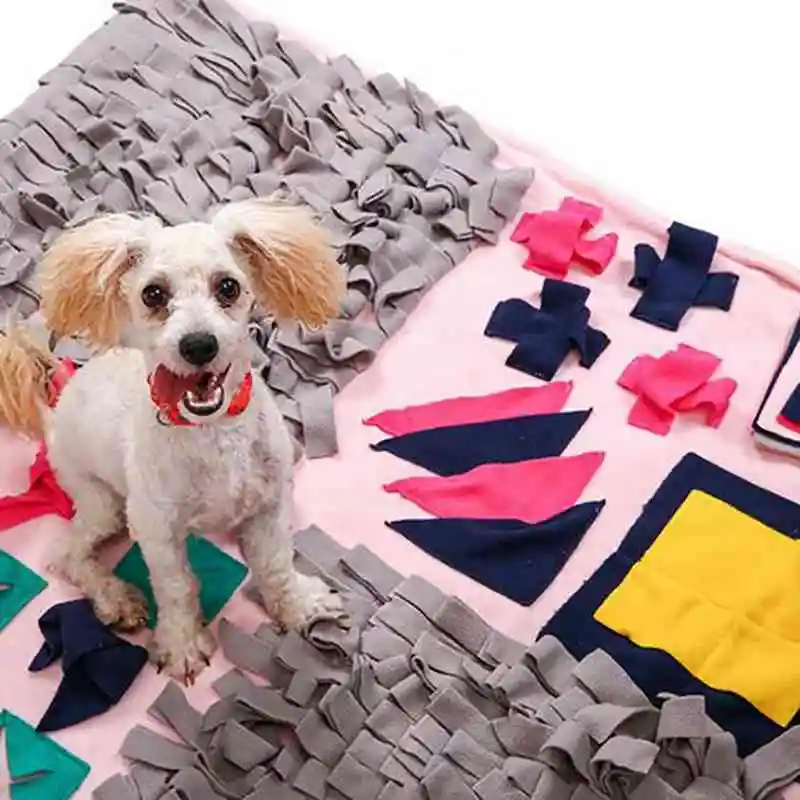 Wooly Snuffle Mat Pet Sniffing Pad Nose Work Blanket Dog Training Mats Dog Feeding Mat Pet Activity Mat Great For Stress Release