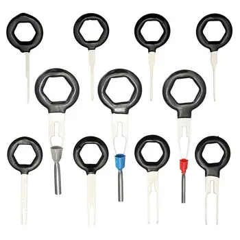 

Car Terminal Removal Tool Wire Crimp Connector Extractor Equipment Aluminum Supplies 11pcs