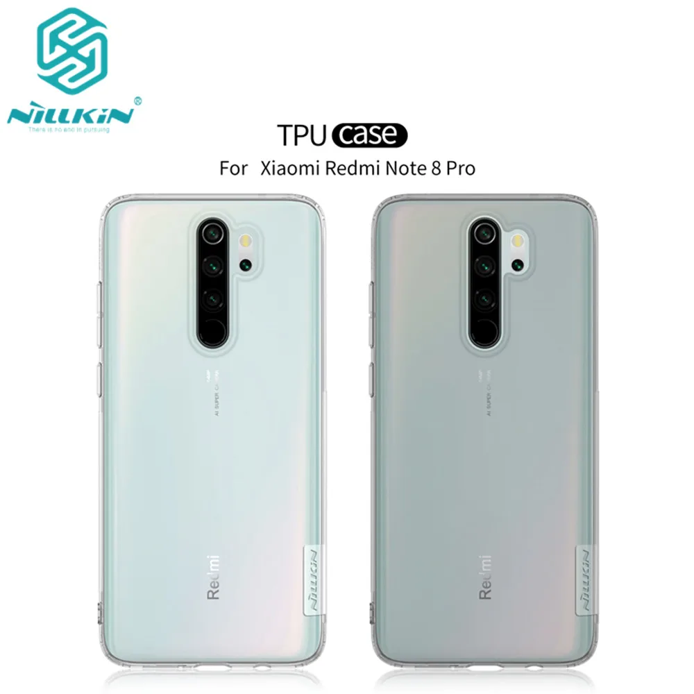 10 шт./партия, чехол для телефона Xiaomi Redmi Note 8 Pro, чехол Nillkin, натуральный ТПУ, мягкий чехол для Redmi Note 8 Pro, чехол