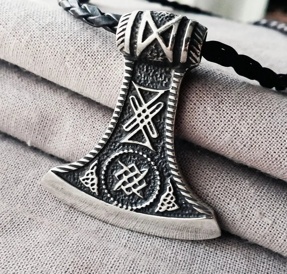 Pagan Perun Axe Rune Viking подвеска ожерелье|Ожерелья с подвеской| |