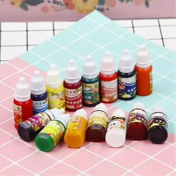 

10 Pcs/set Resin Pigments Highly Concentrated Oily Colorant DIY Crafts Jewelry Crystal Epoxy Color Paint