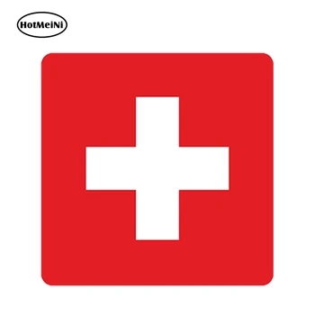 

HotMeiNi 13cm x 13cm Car Styling Switzerland Flag Car Sticker Helmet Truck Home Auto Boat Laptop Auto Motorcycle Accessories