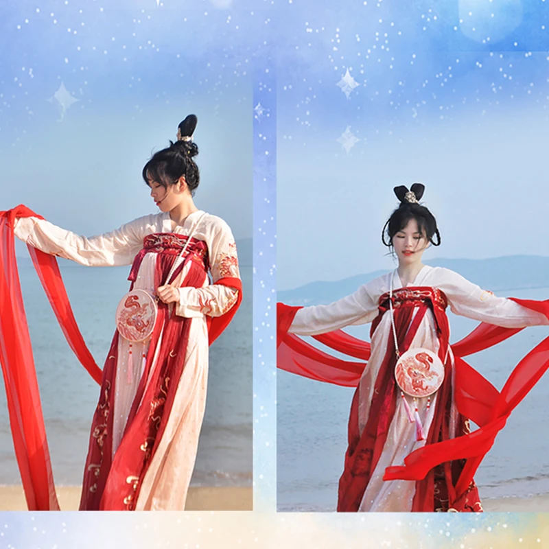 Angelatracy Hanfu Chinese Tiger Dragon Embroidery Tassel Rabbit Sheep Snake Horse Mouse Cow Monkey Pig Shoulder Circular Bags