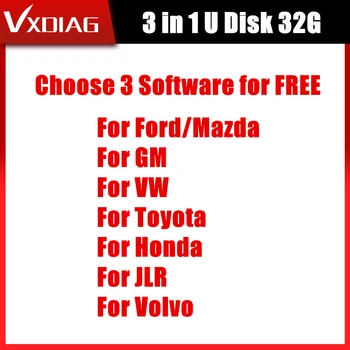 

VXDIAG VCX NANO PRO Software for Ford IDS V114/Mazda V114 For GM 2019.6 for VW O-DIS 5.1.5 3 in 1 U Disk 32G