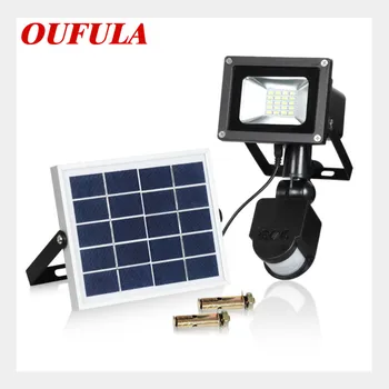 

Solar Wall Spot Light 10w Courtyard Garden Lawn Light Outdoor Waterproof Lighting Flood Light Street Light