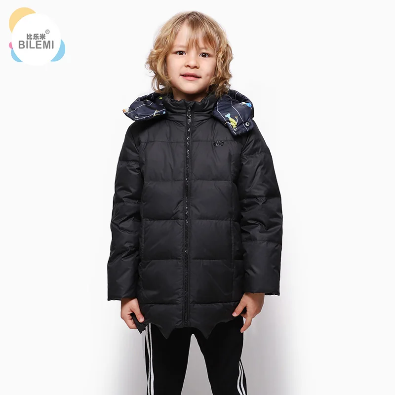 

Bilemi coat 10 warmest fur hooded parka long padded brown coat kids boys black puffa