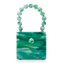 Daiwenjie бутик CG модели ins ветер облако шарик Ручка Акриловая квадратная коробка сумка клатч, сумка для выхода