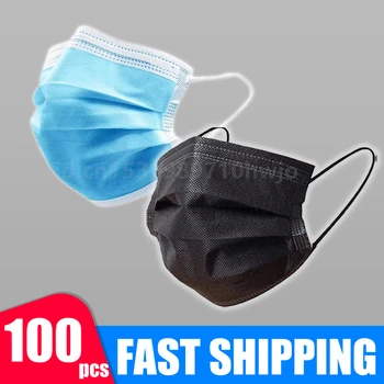 

Fast Delivery Safety Face Mask Safe Masks Disposable Mouth Masks 3 Layer Elastic Earloop Protect Masks 12-24 Hours Shipp