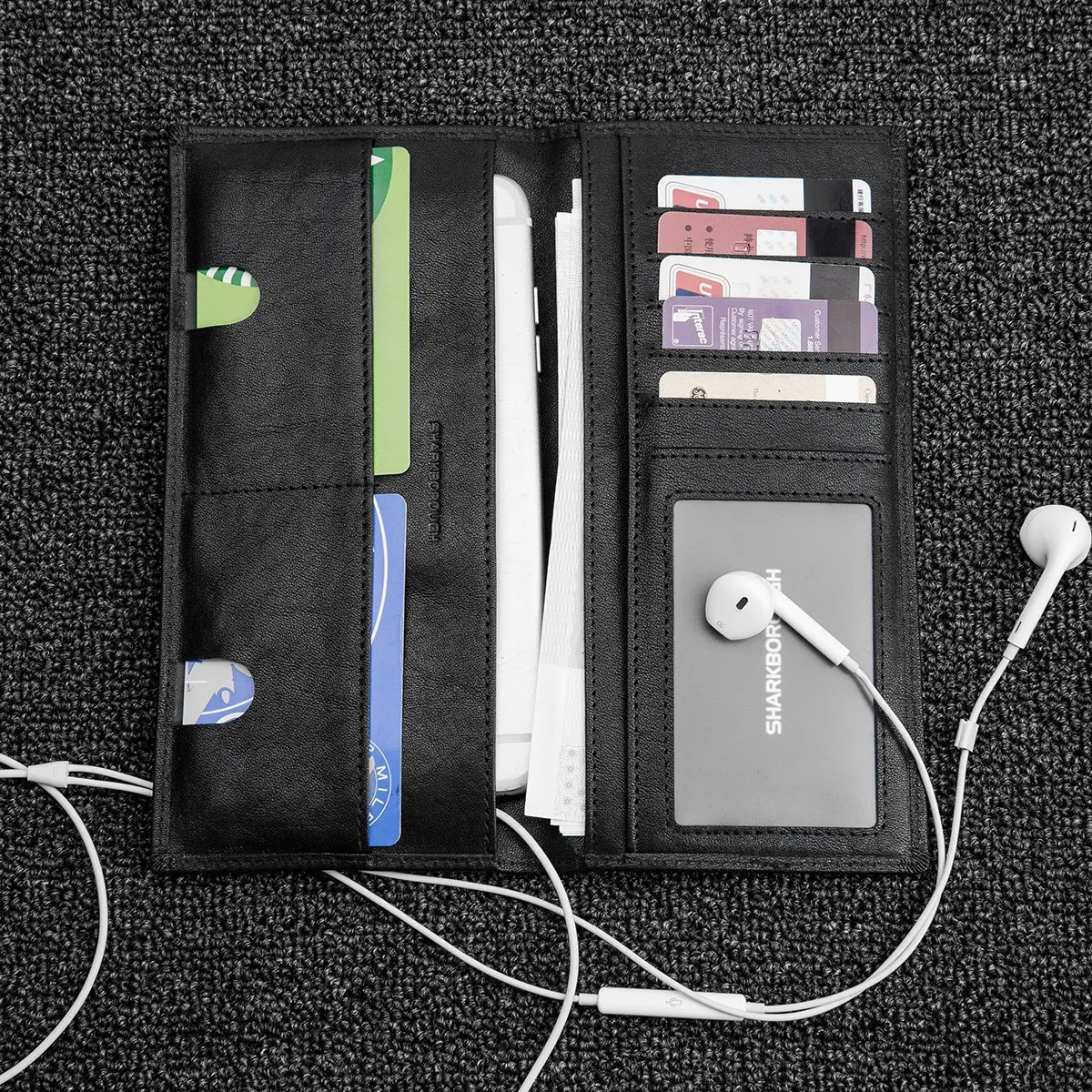 

Customizable Fashion Simple Glorious Wallet Long Ultra-Thin Wallet Bi-Fold Credit Card ID Card Clip Leather Wallet