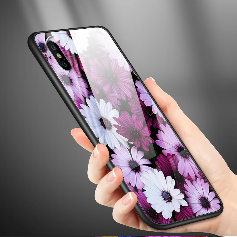 Чехол для iPhone 5S SE 6 6S 7 8 Plus XR XS MAX задняя крышка из закаленного стекла Meizu M5 M6 M8 M9 Note 16th