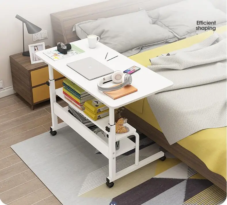 

Прикроватный столик передвижной простой небольшой столик для спальни домашний ученический СТОЛ простой подъемник общежитие ленивый компь...