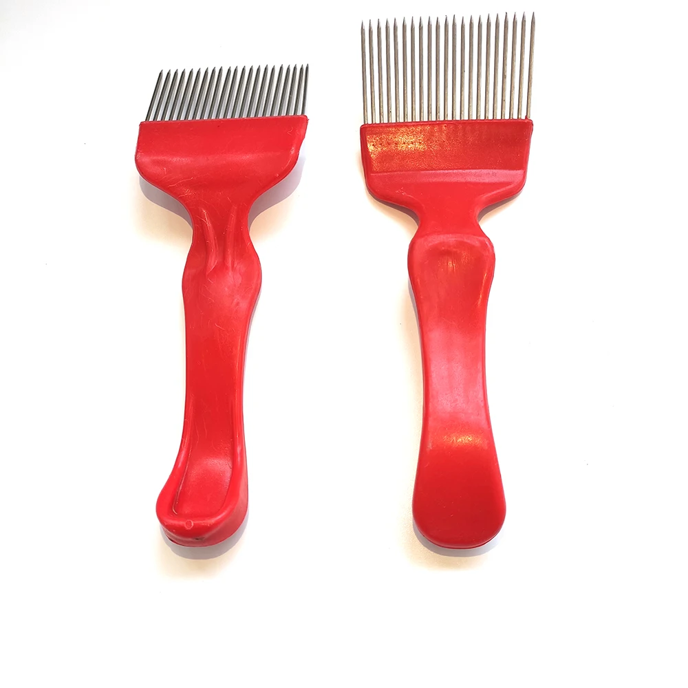 Beekeeping Tools Beekeeping Accessories Beekeeping Knife 1PCS Beekeeping Honey Collect Tools Bee Scraper Cut Knife Hive Uncapping Cutter Fork Stainless Steel Needle Plastic Handle