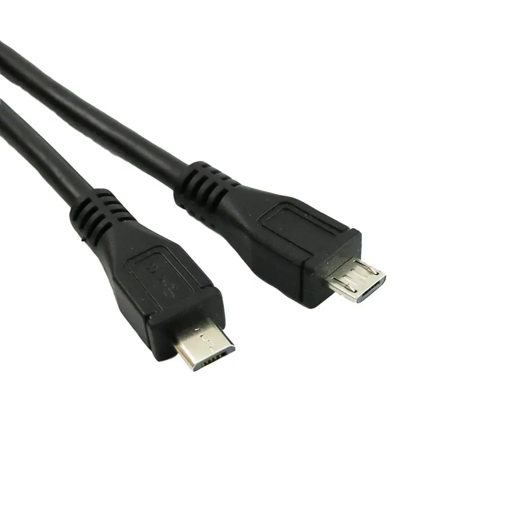 1х Micro USB 5 Pin B штекер для Micro 5 Pin USB штекер Адаптер для передачи данных конвертер штекер для мужчин УДЛИНИТЕЛЬ шнур 25 см