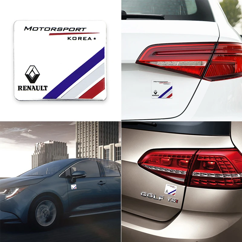 

1pcs Car Metal Sticker Automobile Emblems for Renault Megane 2 3 Duster Logan Clio Laguna 2 Captur Auto Decal Car Accessories