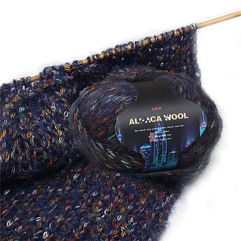 Шерстяное цветное пальто ручной вязки Alpacawool, свитер, шарф из толстой шерсти, ручная вязка, детский шарф из толстой шерсти@ D
