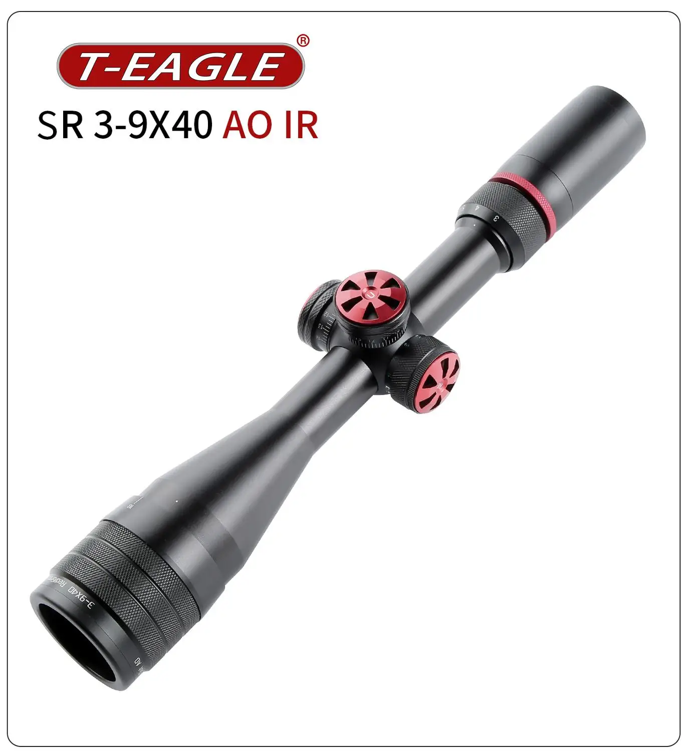  T-EAGLE Óptica SR 3-9x40 AO IR - Mira telescópica para rifle de  caza, segundo plano focal, largo para alivio de ojos, tubo principal de 1  pulgada : Deportes y Actividades al