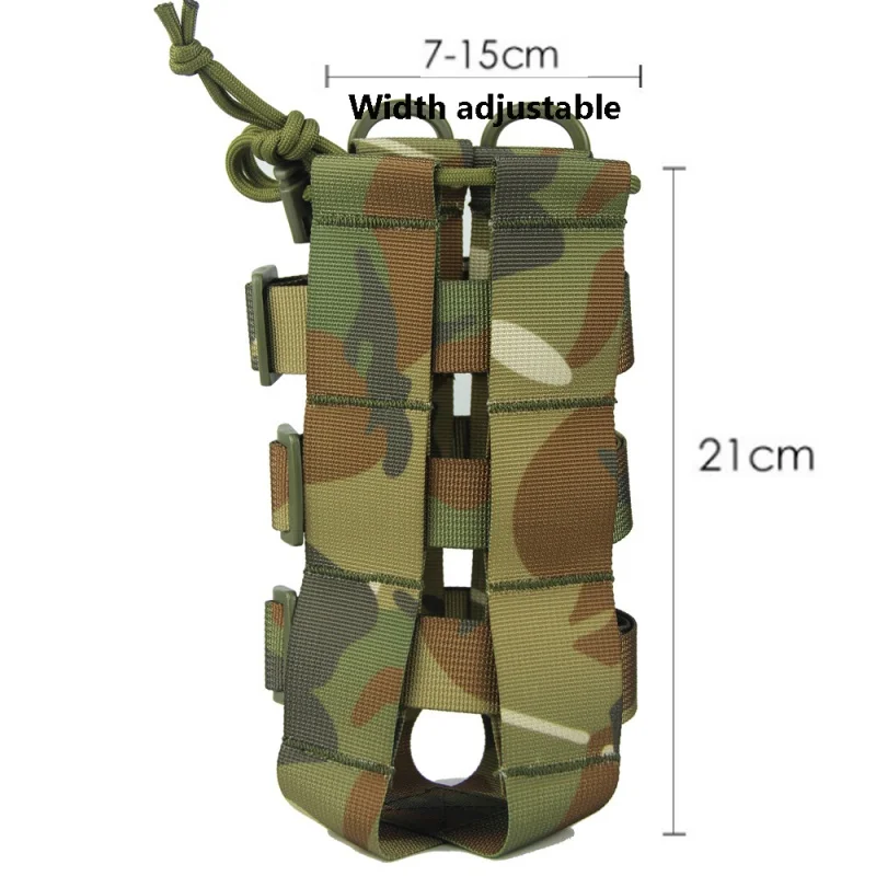 IKSNAIL 0.5L-2.5L тактическая Сумка Molle для бутылки с водой сумка Военная спортивная крышка кобура открытый дорожный чайник сумка с системой Molle