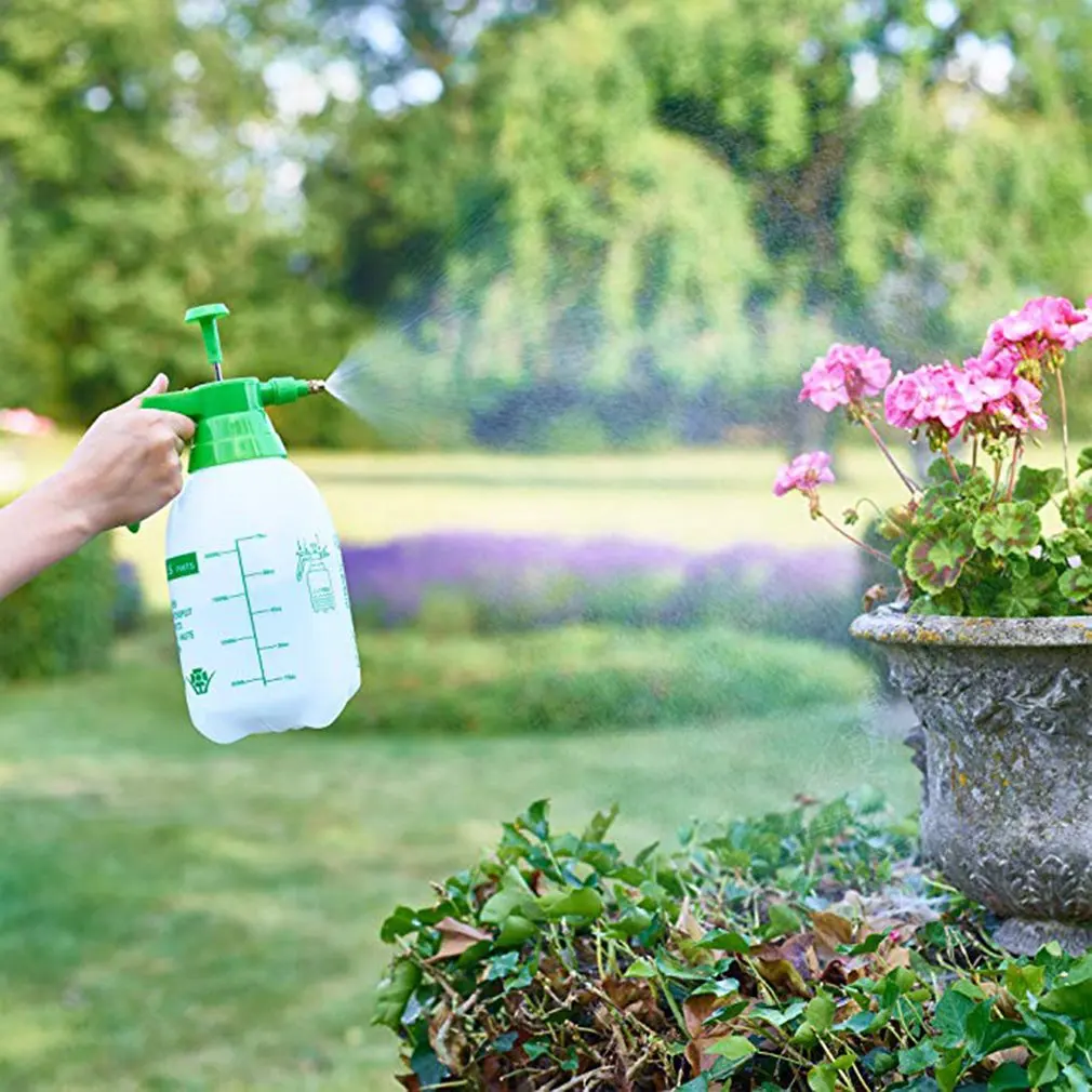Pump Action Bottle Garden Pressure Sprayer Adjustable Nozzle With Pressure Release Valve Watering Can Watering Device