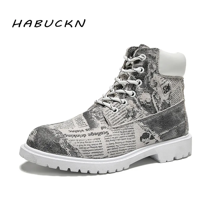 

HABUCKN Ankle Boots Women Winter Keep warm Platform shoes Lace-up 2019 Fashion shoes Round toe Ladies Boots