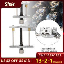 Профессиональный 2 в 1 часовой механизм держатели тиски зажим Регулируемый Чехол для часов инструмент часовщика ремонт часов инструменты