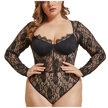 

Lingerie Porno Plus Size XL-4XL Women Costumes Sexy Lingerie Bodysuit Lace Underwear Erotic Babydoll Feminina Lenceria Mujer