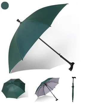 

Many Function Super Strong Plus Solid The Elderly Long Handle Walking Stick Non-slip Mountaineering Rain Or Shine Umbrella