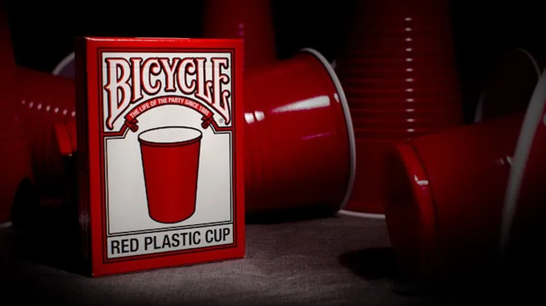 Велосипед Красный пластиковый стаканчик игральные карты волшебные карты коллекционные покер волшебные карты игры фокусы реквизит для мага
