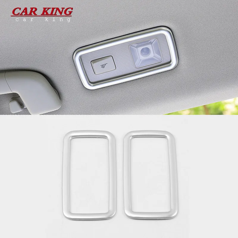

For Volkswagen VW Teramont Atlas 2017-2020 Rear Roof Read Light Cover Interior Lamp Trims ABS Chrome Decoration Car Accessories