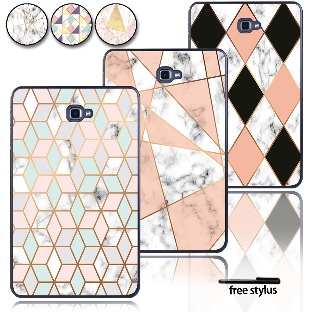 

Hard Shell Plastic Tablet Protective Case for Samsung Galaxy Tab A A6 T580 T585 10.1" with Different Geometric Shapes and Colors