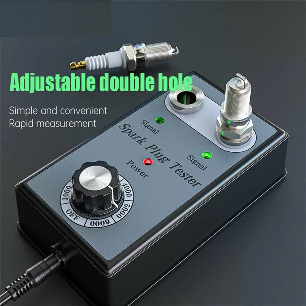 Dual Hole Car Spark US/RU Plug Tester Ignition Plug Analyzer Diagnostic Tool Car Spark Plug