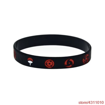 

fashion anime Naruto Bangle Bracelet for women men cosplay Itachi Uchiha Sasuke Kakashi Sharingan Silicone Bracelet Hand Ring