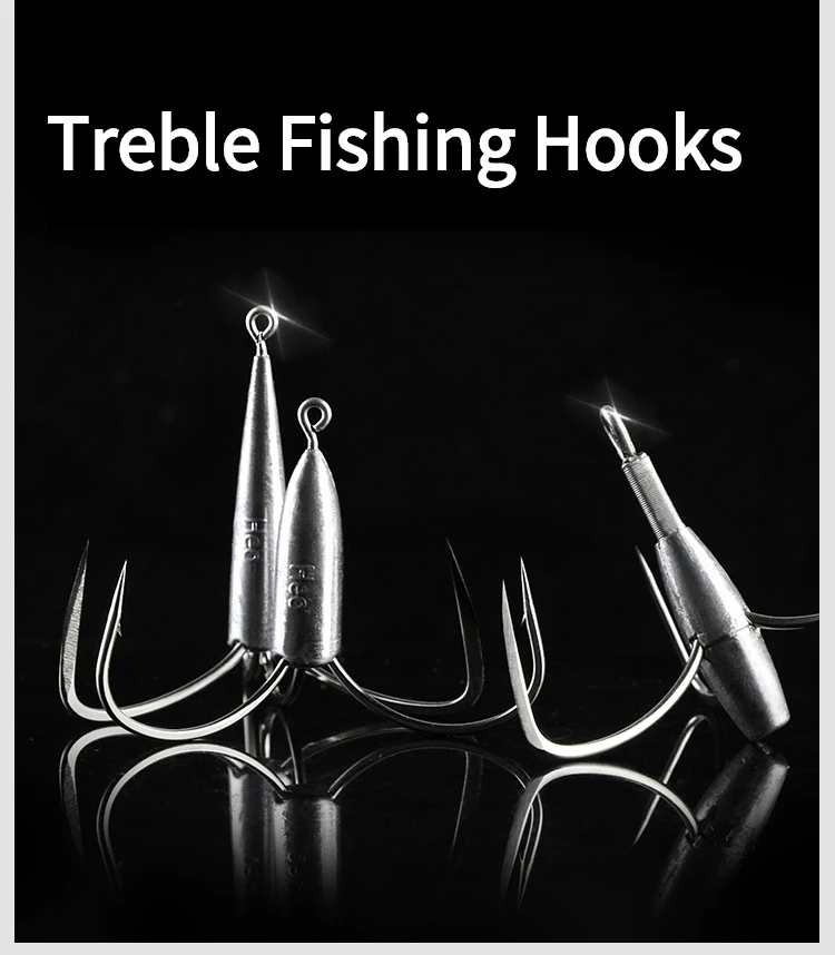 Anti Rost Ozean Höhen Haken Super Große Anzuelos De Pesca Mar Drei Anker Haken Stahl Fisch Haken Triple Stacheldraht haken – Detail 1