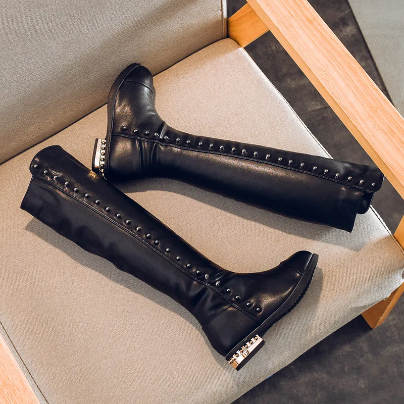 Kid Snow Boot For Girl princess kid high boot  winter girl snow boat Children over the knee boot for girls Children Winter Shoes