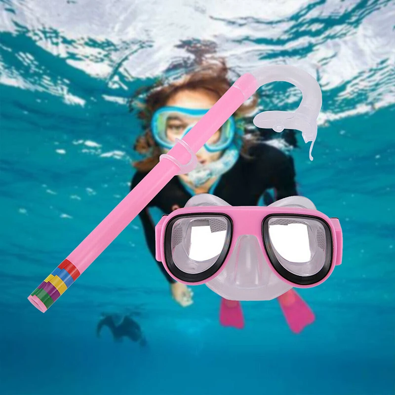 Детская маска для дайвинга, набор для подводного плавания, анти-туман, очки для плавания, сухая трубка, маска для подводного плавания, регулируемые пряжки для труб, для кроссовера, спорта