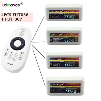 

Milight FUT036 FUT007 Remote Led Controller 2.4G 4-Zone Dimmer Controller For 2835 3014 5050 Single Color Led Strip DC12-24V
