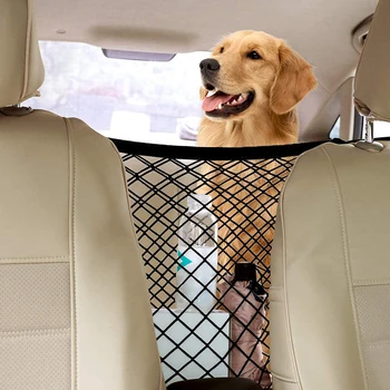 

Dog Car Net Barrier Mesh Dog Car Safety Travel Isolation Net Vehicle Pet Car Back Seat Safety Barrier Mesh Pet Products