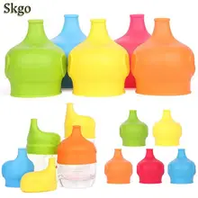 Cartoon Silicone Spill-proof Leak-proof Soft Cup Cover Straw 30g Yellow/Red/Orange/Green/Blue Accessories