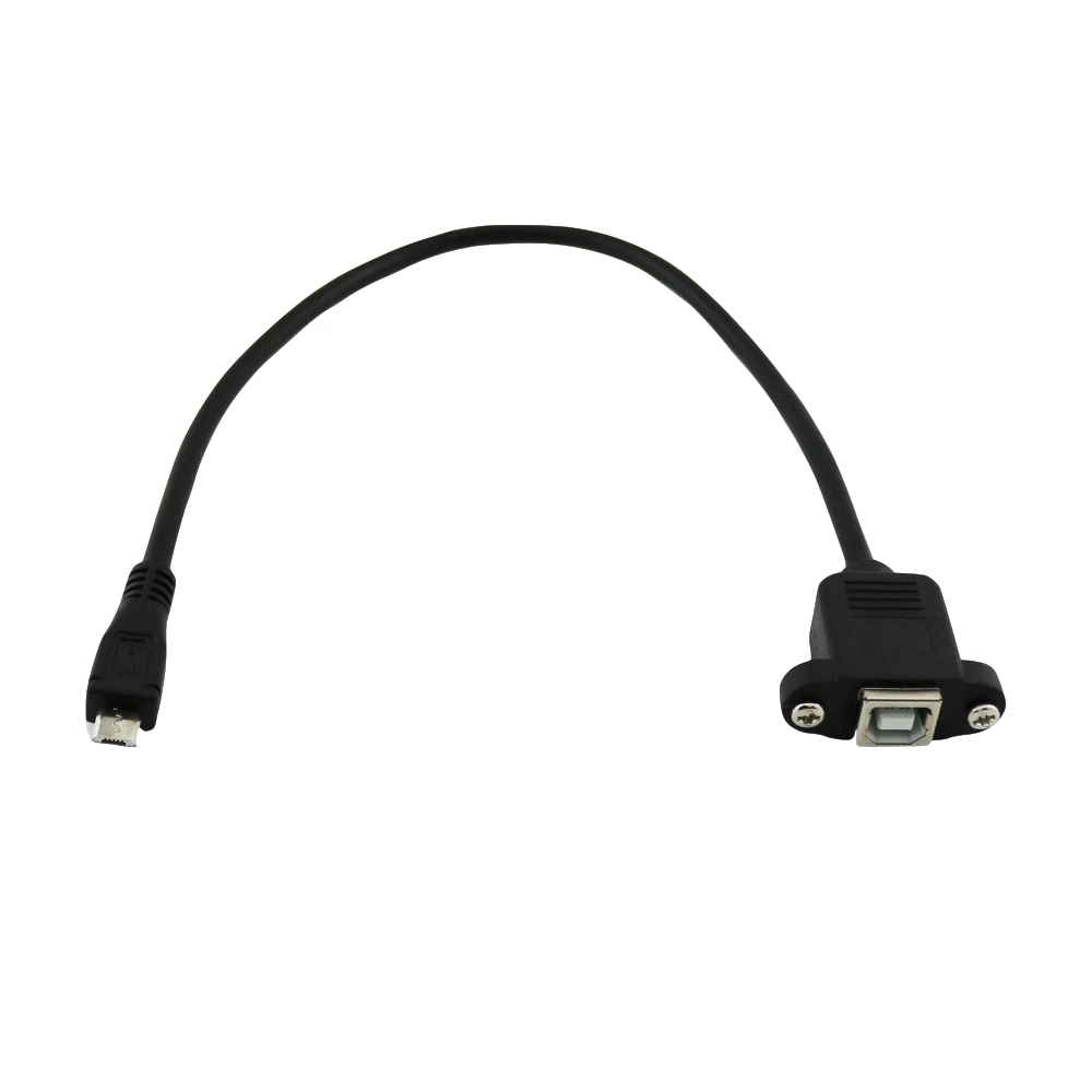 5x Принтер Панель для подключения USB 2,0 B муфтовый стыковочный переводник к Micro USB 5 Pin кабель со штыревым разъемом шнур 1FT/1.5FT