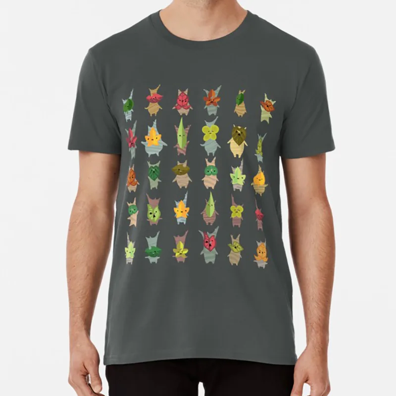 Темно-серый Korok вечерние футболки korok koroks legend of zelda Breathe of the wild wind waker link korok наклейка для семян - Цвет: Темно-серый