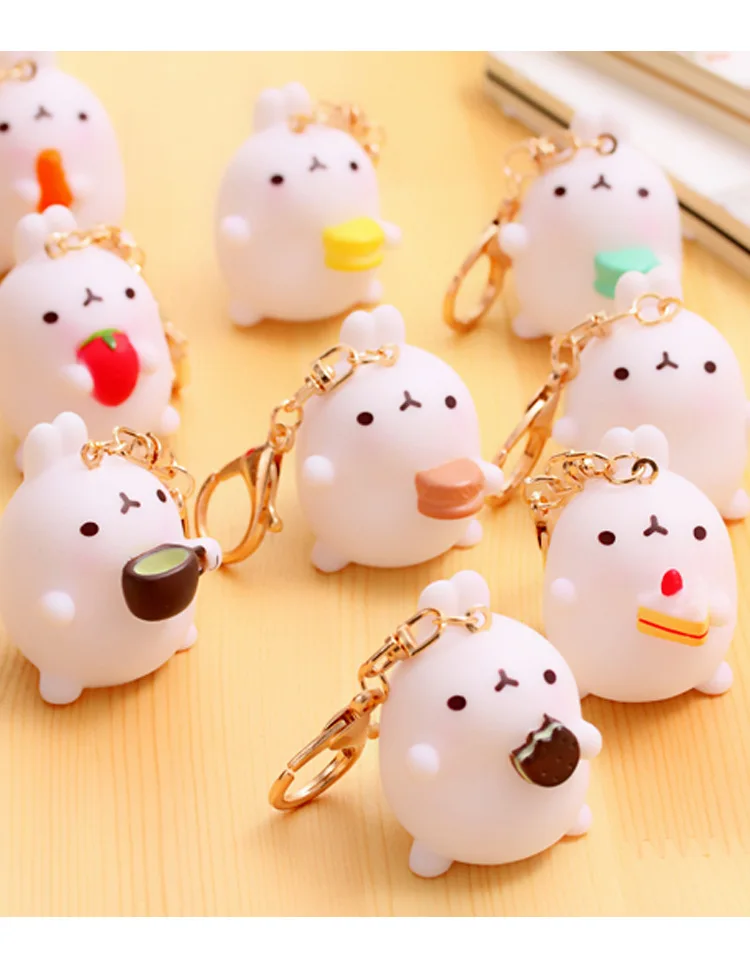 Special Offer South Korea Cute Potato Rabbit Car Decoration Rabbit Keychain Couples Bag Small Pendant Cartoon Hanging Decoration
